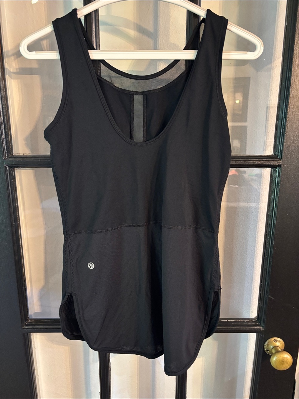 lululemon athletica twist around black Performance Tank